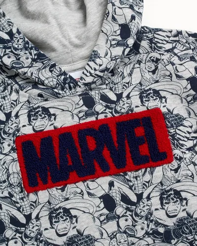 Miniatura 3 de Marvel Sudadera con capucha de superhéroes para niños, Spider-Man, Thor, Hulk, Iron Man (8-16)