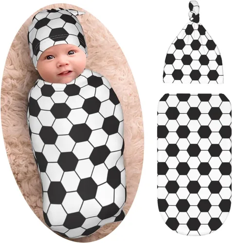 Miniatura 18 de Burrito Taco Tortilla Manta para recién nacido con juego de gorro, suave y elástica, manta de bebé, regalo divertido para baby shower de niños