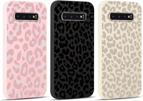 Miniatura 82 de 2 Pack Funda con lindo estampado de chita para Samsung Galaxy S22 Ultra 5G de 6.8", Fundas con patrón de leopardo de lujo, diseño de silicona suave