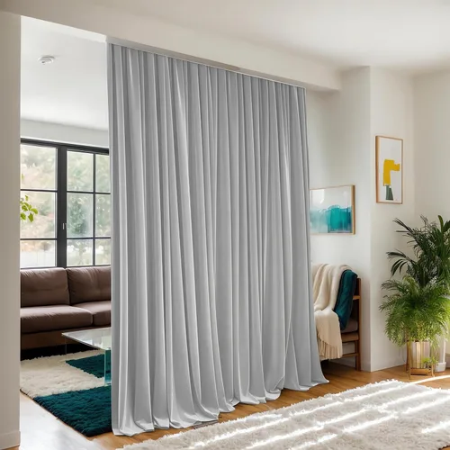 Miniatura 18 de Cortinas opacas de terciopelo beige para dormitorio de 52 x 72 pulgadas de largo, juego de 2 paneles - Cortinas con bloqueo de luz UV y reducción