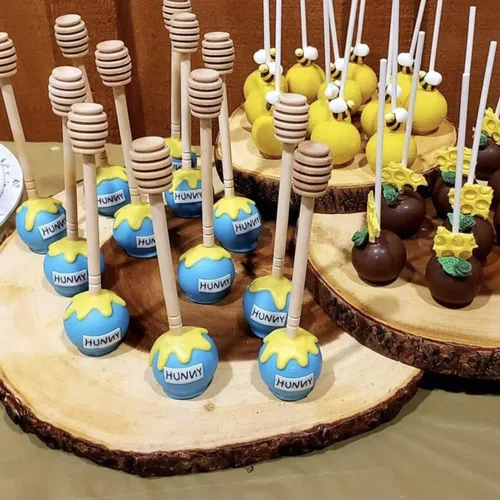 Miniatura 7 de Palo de madera para miel recolector dispensador para rociar mermelada portátil para bodas y fiestas (15cm, 20)