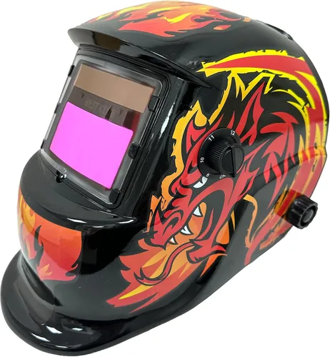 Miniatura 7 de Casco de soldadura con oscurecimiento automático: capucha solar de color verdadero BESTCLUB con rango de sombra ajustable 4/9-13 para máscara