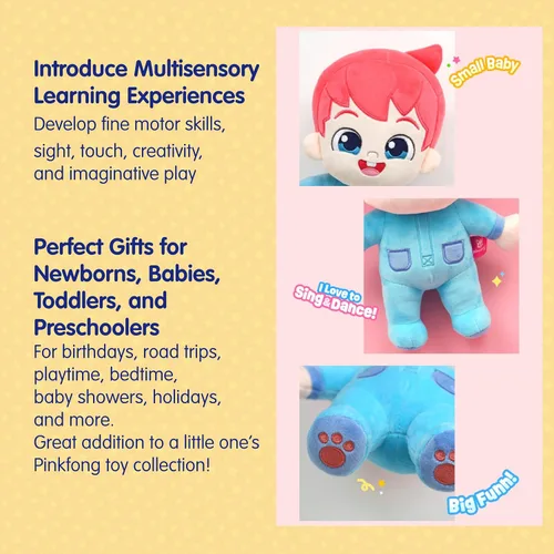 Miniatura 7 de Pinkfong Bebefinn Juguete de Peluche - 12" (30cm) Muñeco de Peluche Peluche Suave y Tierno para Niños Pequeños Juguete Bebefinn Perfecto