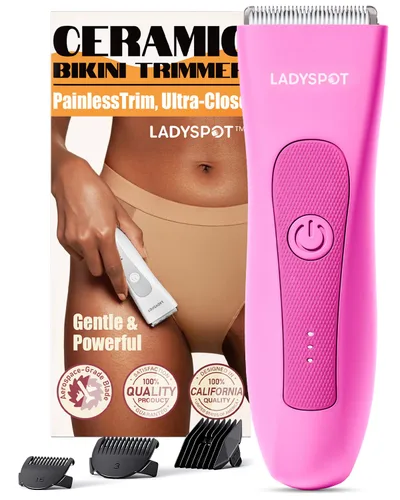 Miniatura 9 de MANSPOT Afeitadora eléctrica para ingle, recortadores de acabado capilar, juego de afeitado y aseo para hombres con 4 protectores y cabezales