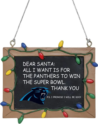 Miniatura 4 de NFL Resin Holiday Christmas Chalkboard Sign Ornament