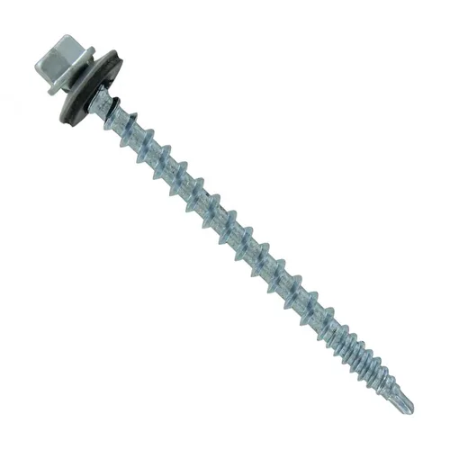 Miniatura 60 de Fasteners Plus ST Fastening Kwikseal Woodbinder Tornillos de Metal a Madera #10 X 1 Burgundy con Arandela de Goma EPDM, 250 Unidades - Diseñados