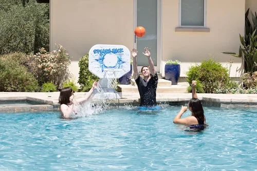 Miniatura 2 de Juego de baloncesto Poolmaster Splashback, junto a la piscina, Azul