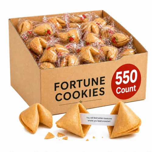 Miniatura 11 de Fortune Cookies - Galletas de la fortuna envueltas individualmente para Navidad, fiestas, bodas, eventos y celebraciones con divertidas fortunas
