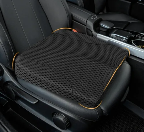 Miniatura 21 de kingphenix Cojín de asiento de automóvil – Almohadilla de espuma viscoelástica para comodidad de conducción – Aumenta la altura y alivia el coxis