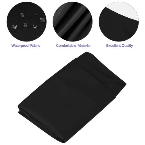 Miniatura 5 de Capa de peluquería negra impermeable para peluquería profesional con cierre de metal a presión para cortar el cabello (negro, paquete de 10)
