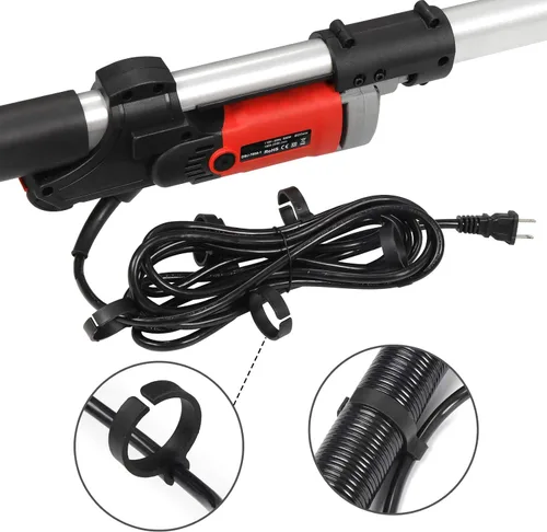 Miniatura 7 de Lijadora eléctrica comercial de 800 W con 6 discos de lijado de velocidad variable ajustable de 1000-2000 RPM con mango extensible