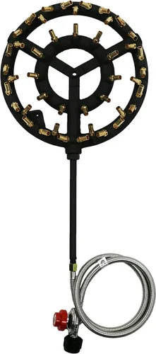 Miniatura 2 de COOKAMP Quemador de Chorro de Propano con 44 Puntas de Latón - Perfecto para Acampar, Freír Pavo y Más con Stove Buddy JB-44LP