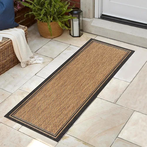 Miniatura 6 de Gertmenian Alfombra de Área Clásica de Tejido Plano para Interiores y Exteriores, Alfombra Resistente a Manchas y Rayos UV, Terraza, Patio, Junto a