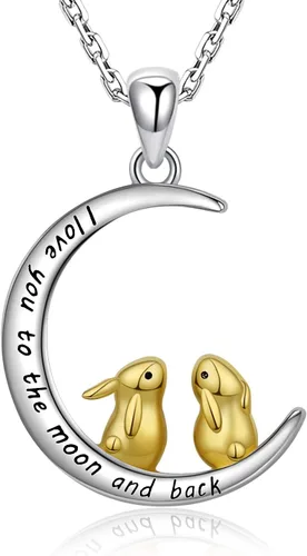 Bolelis Girls Animal Necklace Gifts - Rabbit Wolf Sloth Flamingo Ladybug Mermaid Butterfly Unicorn Jewelry for Women Boys Teen Girls