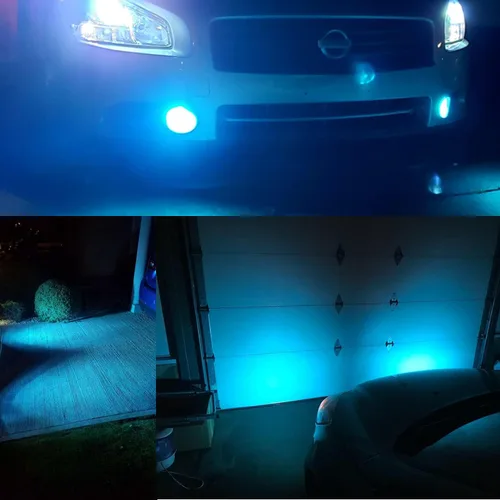 Miniatura 6 de Alla Lighting - Bombillas LED H8 H11, reemplazo para luces antiniebla o lámparas DRL, 8000K azul hielo 12V, H11LL, H8LL, H16, para automóviles