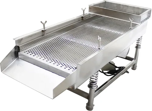 Miniatura 15 de TECHTONGDA Máquina de tamiz lineal eléctrica de tamiz vibratorio recto Máquina de tamiz de acero inoxidable de una capa un motor 0.020 in