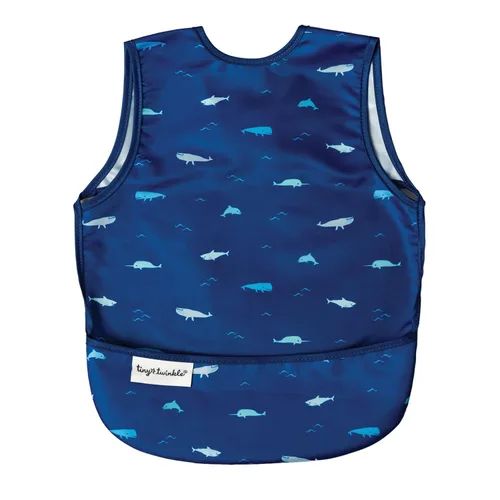 Tiny Twinkle Babero para bebés sin derrames para niños | Babero impermeable para niños pequeños para comer | Delantal para bebé para alimentación,