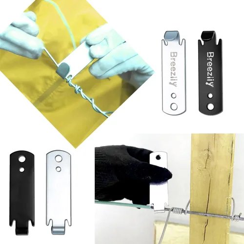 Miniatura 4 de Torcedor de alambre para clips de poste en T, herramientas de valla de alambre de púas, herramientas de valla de alambre galvanizado para ahorrar