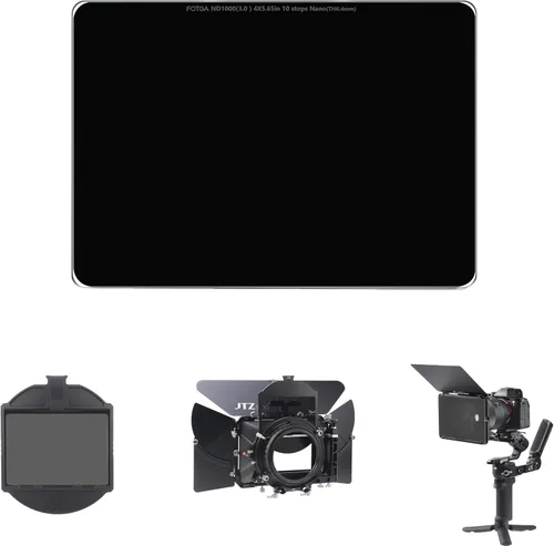 Miniatura 9 de Fotga Pro Glass Cine 4X5.65 ND64 1.8 Filtro de densidad neutra 6 paradas MC Nano Recubrimiento Filtro ND de 0.157 in de grosor para caja mate de 4 x