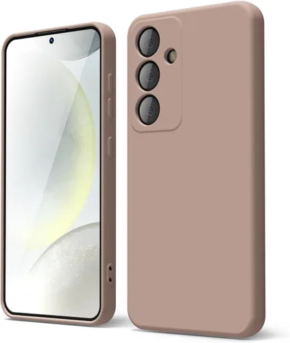 Miniatura 24 de oakxco Funda para teléfono Samsung Galaxy S21 Ultra con agarre de silicona líquida, bonita funda delgada y delgada de goma suave de TPU lisa