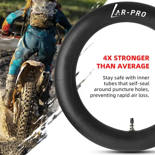Miniatura 6 de AR-PRO Paquete de 2 tubos interiores de repuesto para motocross de 2.5/2.75-14 pulgadas, tubos de neumático de 60/100-14 pulgadas para motocicletas