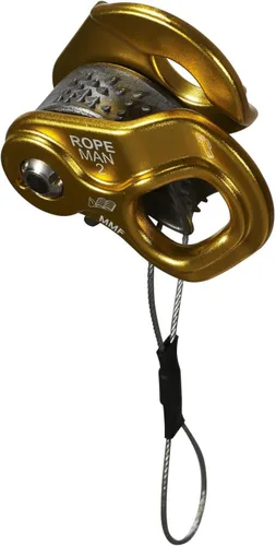 Wild Country Ropeman 2 Ascender - Abrazadera de cuerda ligera para escalada, caza, escalada de árboles y aparejos Dorado