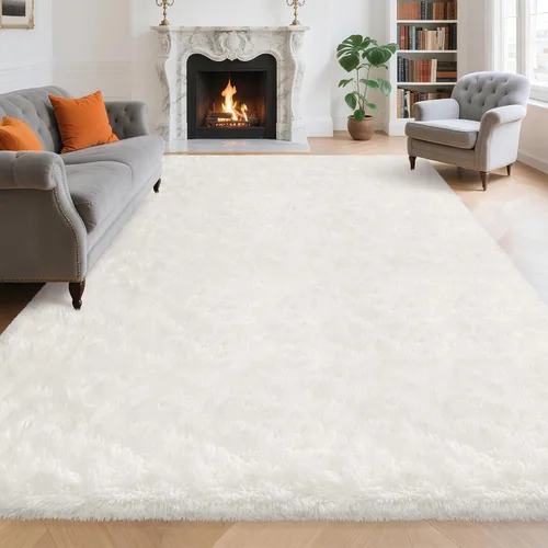Miniatura 105 de Alfombras de pasillo beige de 2 x 6 pies para dormitorio, sala de estar, alfombra de felpa suave y esponjosa, alfombra de pasillo para pasillos