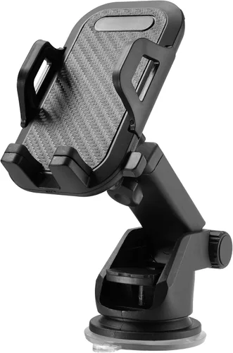 LAX Gadgets Soporte de teléfono para automóvil, negro, compatible con iPhone 13, 12, 11, Samsung Galaxy S20, S10, Note10, dispositivos GPS
