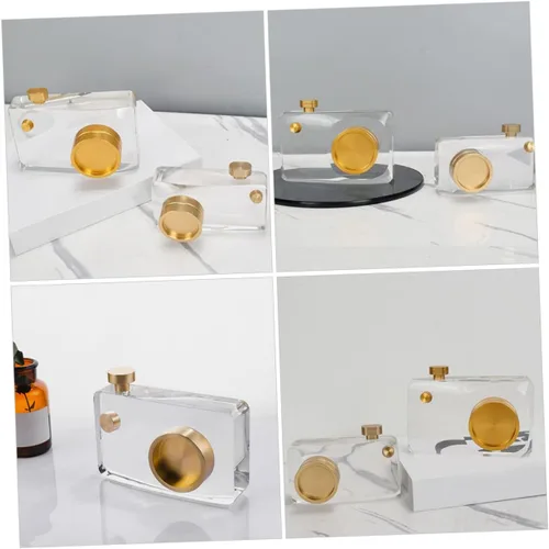 Miniatura 5 de jojofuny Estable Fondo Plano Cámara Prop Escritorio Cristal Decoración Escritorio Oficina Decoración Cámara Adornar