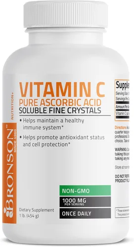 Miniatura 5 de Vitamina C en polvo, pura absorción, ácido soluble de Bronson Labs, 1