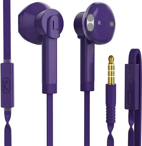 Miniatura 2 de ARC - Auriculares intraurales con cable, auriculares con micrófono, control de volumen deslizante, aislamiento de ruido, almohadillas