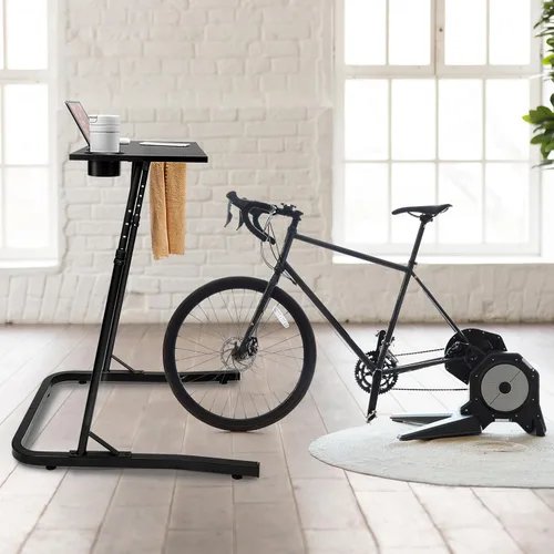 Miniatura 5 de Ikkle Escritorio ajustable para entrenamiento de bicicleta, estación de trabajo para caminadora, ciclismo, mesa de entrenamiento de ciclismo