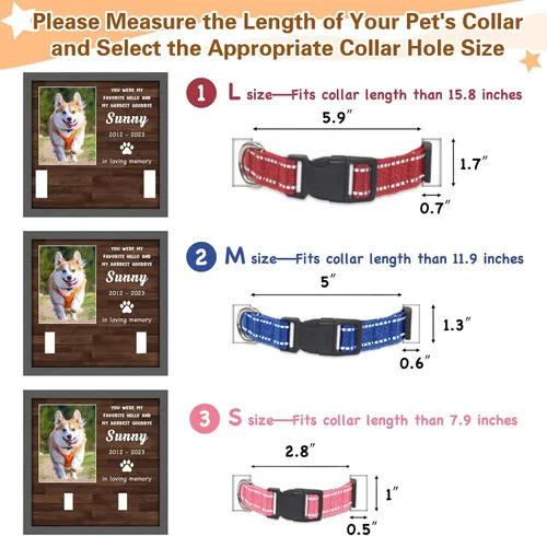 Miniatura 3 de Regalos conmemorativos para perros y gatos, marco de fotos conmemorativo de mascotas, regalos para amantes de las mascotas, letrero personalizado