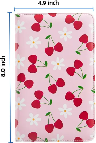 Miniatura 4 de Libreta rosa para mesera, libro para camarera, lindos libros para meseros con bolsillo con cierre, organizador de libros para meseras, talonario