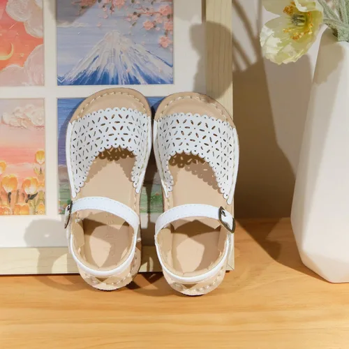 Miniatura 3 de THEE BRON Sandalias de gladiador para niñas pequeñas, zapatos cómodos acolchados para jugar en verano de princesa
