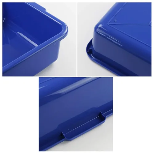 Miniatura 3 de Xyskin Juego de 4 Cajas de Almacenamiento Comerciales para Autobús/Cajas de Almacenaje, Caja de Almacenamiento de Plástico Apilable de Utilidad