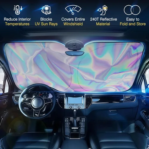 Miniatura 2 de Automotive Windshield Sunshade for Honda HR-V 2016 2017 2018 2019 2020 2021 2022 2023 2024 2025, 2025 Upgraded Car Windshield Sun Shade Umbrella