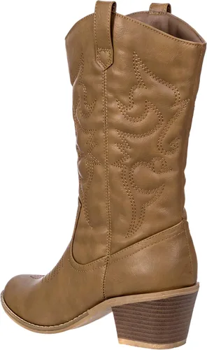 Miniatura 5 de Charles Albert - Botas estilo vaquero para mujer, botas con detalles bordados