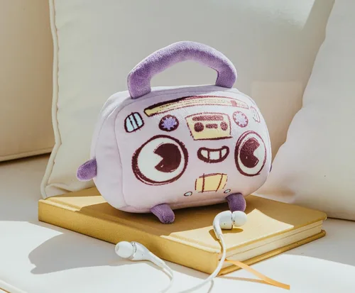 Miniatura 7 de MochiOshis Suki Rajikase Boom Box - Juguete de peluche de personaje de 6 pulgadas Animal de peluche suave abrazable para acurrucarse