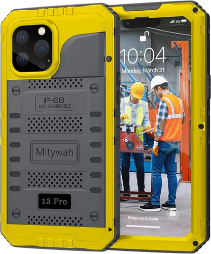 Miniatura 93 de Mitywah Funda impermeable para iPhone 7/iPhone 8 / iPhone SE 2020, funda de metal resistente de grado militar, protección de cuerpo completo