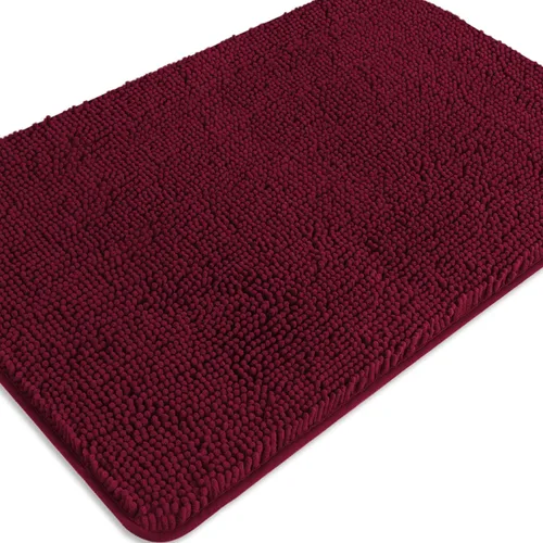 Miniatura 418 de Alfombra de baño pequeña de 12 x 18 pulgadas, lavable y absorbente, antideslizante, alfombra de baño de felpilla gruesa y suave para baño, ducha