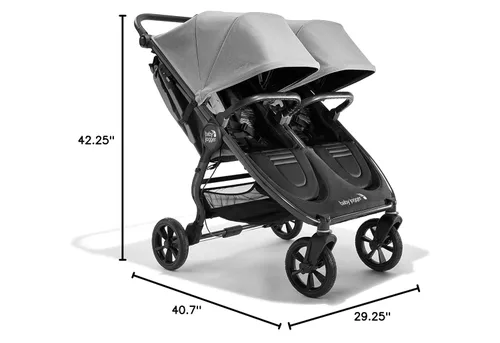 Miniatura 8 de Baby Jogger Carriola doble City Mini GT2 para todo terreno con neumáticos de goma Forever Air y suspensión en todas las ruedas Exclusivo de Pike
