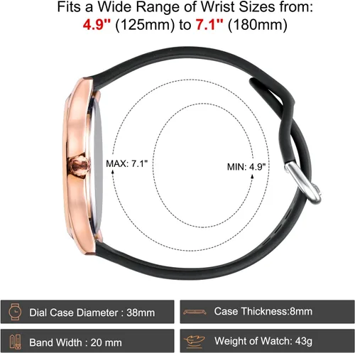 Miniatura 6 de oyeaho Reloj de enfermera para enfermeras, médicos, profesionales médicos, estudiantes, hombres, mujeres, unisex, fácil de leer, esfera luminosa