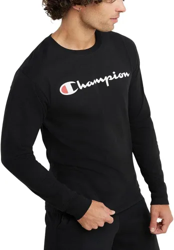 Miniatura 3 de Champion Camiseta para hombre, camiseta clásica de manga larga, cómoda, suave para hombre (regular o grande y alto)