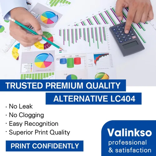 Miniatura 4 de LC404XL - Cartuchos de tinta de repuesto compatibles con impresoras Brother lc404, funciona para impresoras MFC-j1205w MFC-J1205W XL y MFC-J1205w