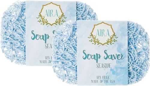Miniatura 22 de Aira Jabonera - Plato para Jabón y Accesorio de Soporte de Jabón - Portajabones sin BPA para Ducha y Baño - Fabricado en EE. UU. - Drena el Agua
