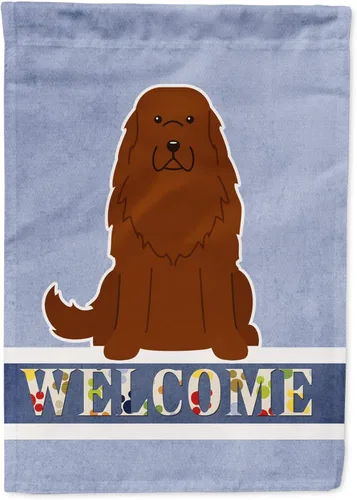 Miniatura 266 de Caroline's Treasures BB5622GF Airedale - Bandera de bienvenida para jardín, bandera decorativa para patio, exteriores, patio, parterres