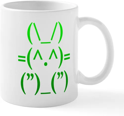 CafePress Ascii - Taza de café de cerámica, taza de té, 11 onzas