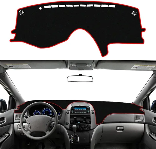 Miniatura 30 de Cubierta de salpicadero para salpicadero, alfombra personalizada para Toyota RAV4 2013 2014 2015 2016 2017 2018 Accesorios antideslizante protector