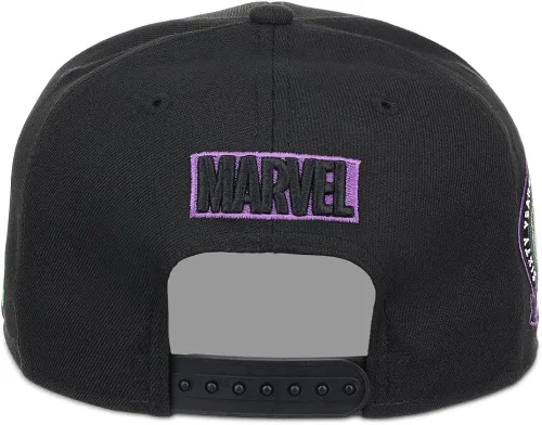 Miniatura 4 de Marvel 60th Anniversary Comic UV Adjustable Snapback Flat Bill Cap blk